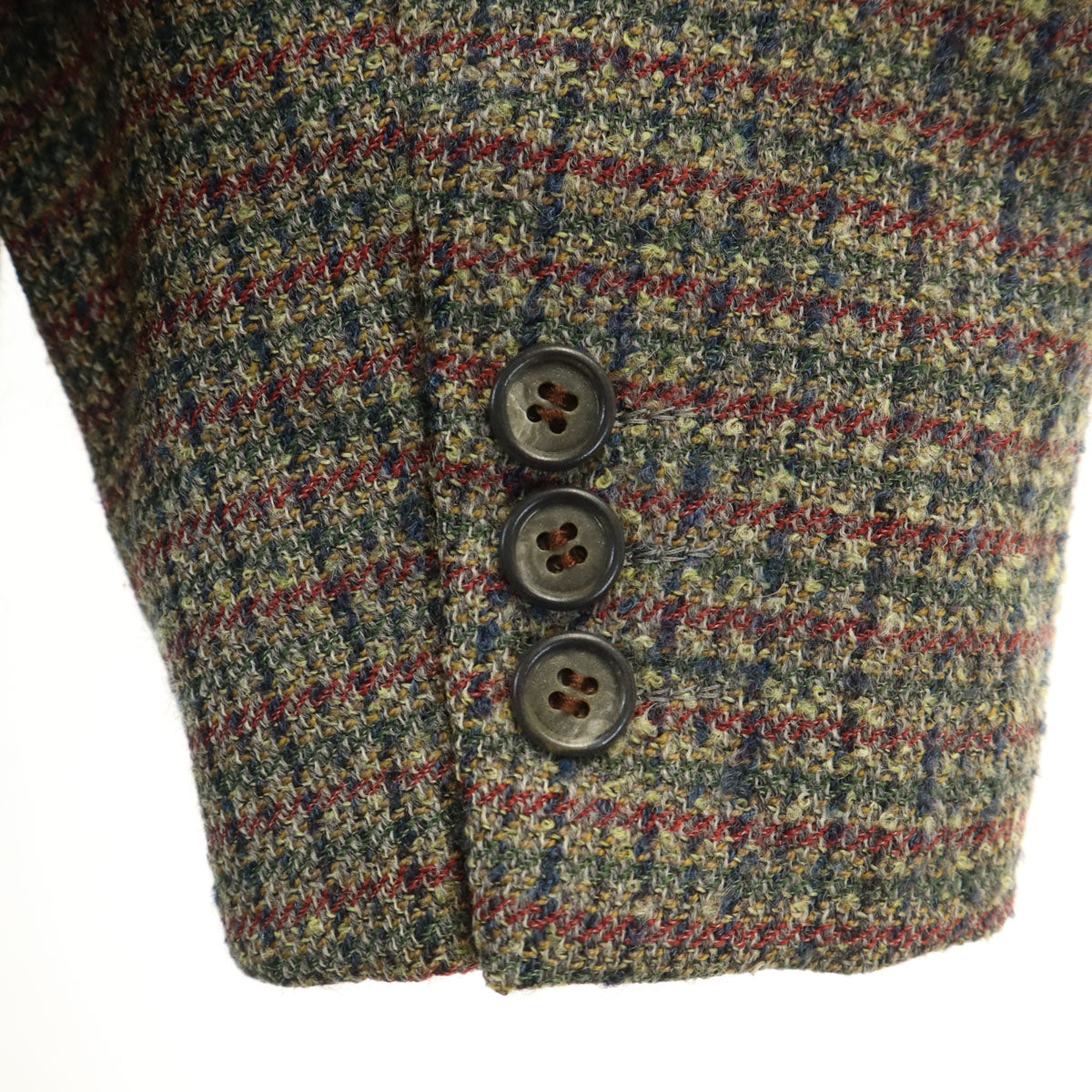 LANVIN ランバン 90s オールド ライトツイード テーラードジャケット M48-35 マルチ メンズ