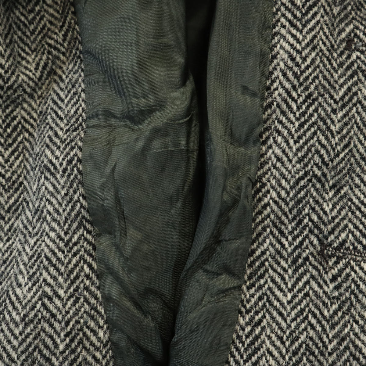 Polo by Ralph Lauren ポロバイラルフローレン 80s ヴィンテージ 緑タグ ヘリンボーン テーラードジャケット 16 ブラック レディース