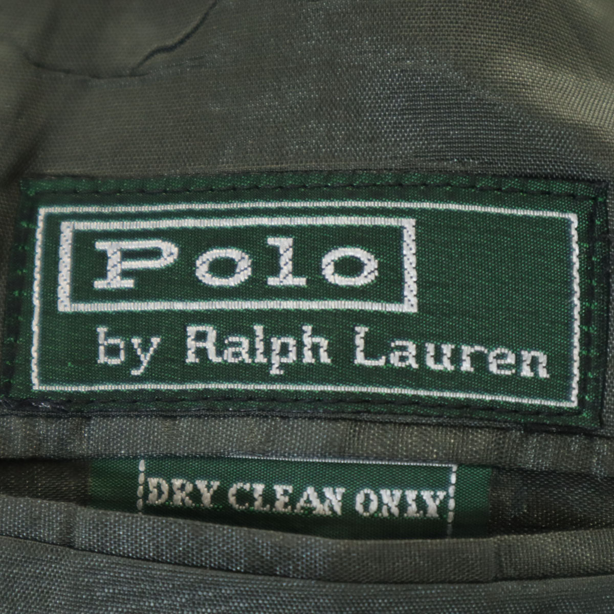 Polo by Ralph Lauren ポロバイラルフローレン 80s ヴィンテージ 緑タグ ヘリンボーン テーラードジャケット 16 ブラック レディース