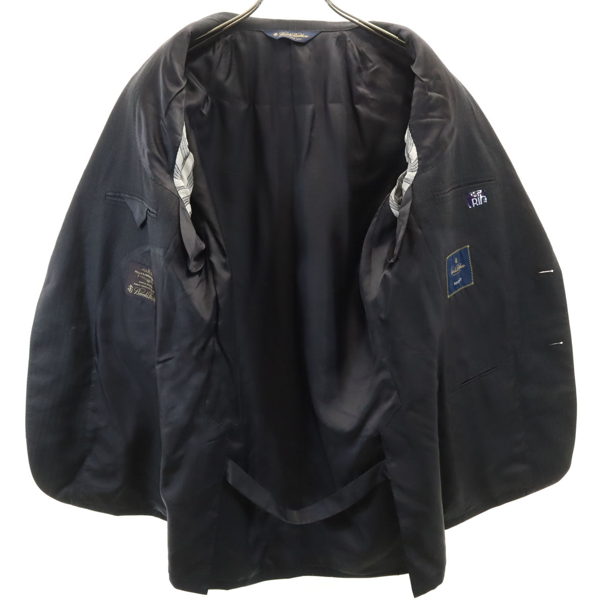 美品 Brooks Brothers ブルックスブラザーズ ヘリンボーン テーラードジャケット 40R チャコールグレー メンズ