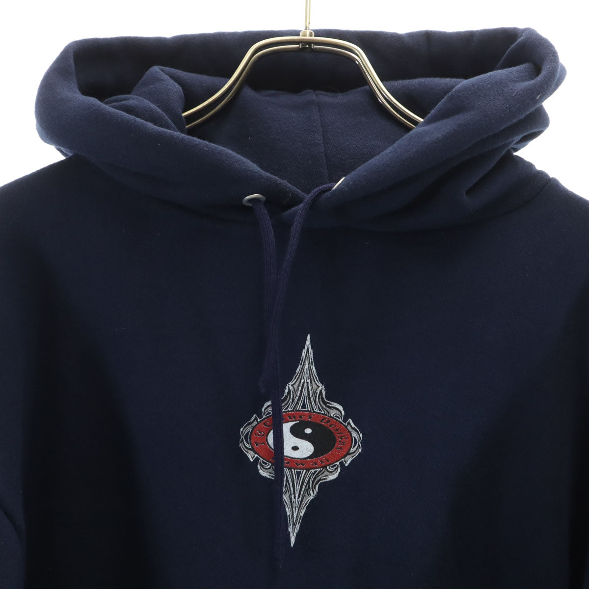 Town&Country タウンアンドカントリー 90s USA製 オールド 長袖 スウェットパーカー M ネイビー 裏起毛 プルオーバー メンズ