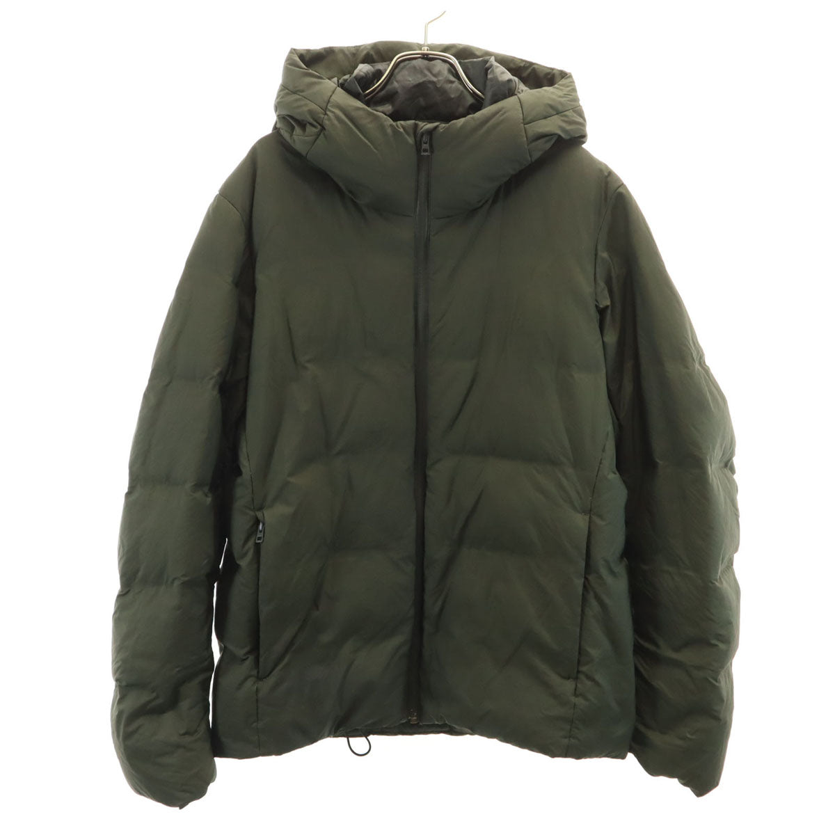 UNIQLO ユニクロ シームレス ダウンパーカー L カーキ メンズ