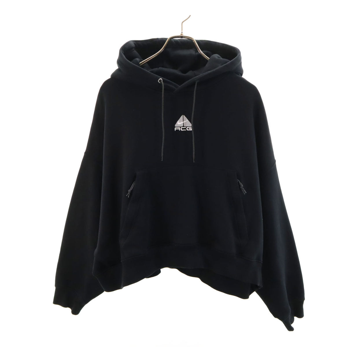 NIKE ACG ナイキエーシージー 長袖 スウェットパーカー XXL ブラック プルオーバー 裏起毛 ビックサイズ レディース