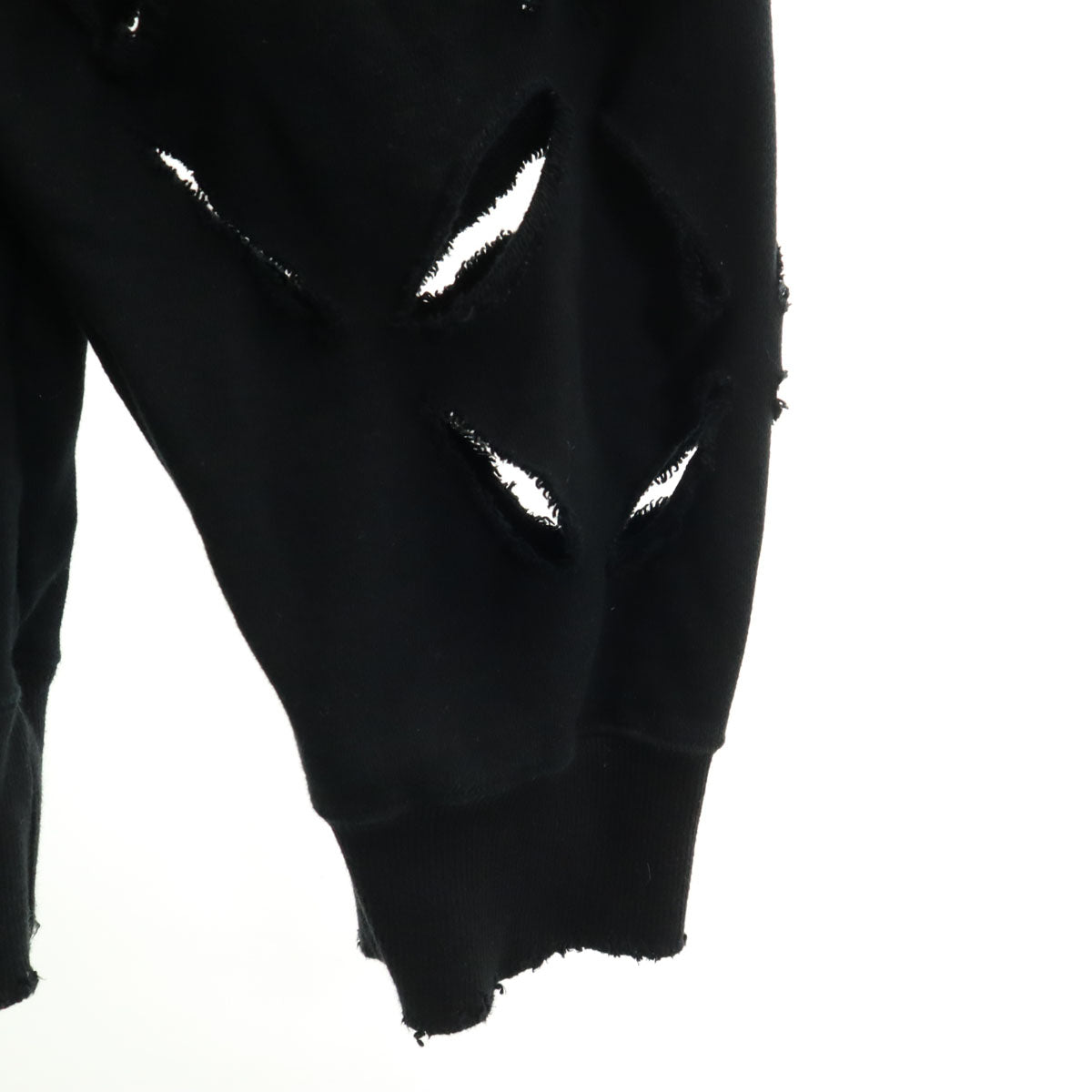 MAISON SPECIAL メゾンスペシャル 長袖 プライムオーバースラッシュ クルーネック スウェット トレーナー 2 ブラック ユニセックス レディース