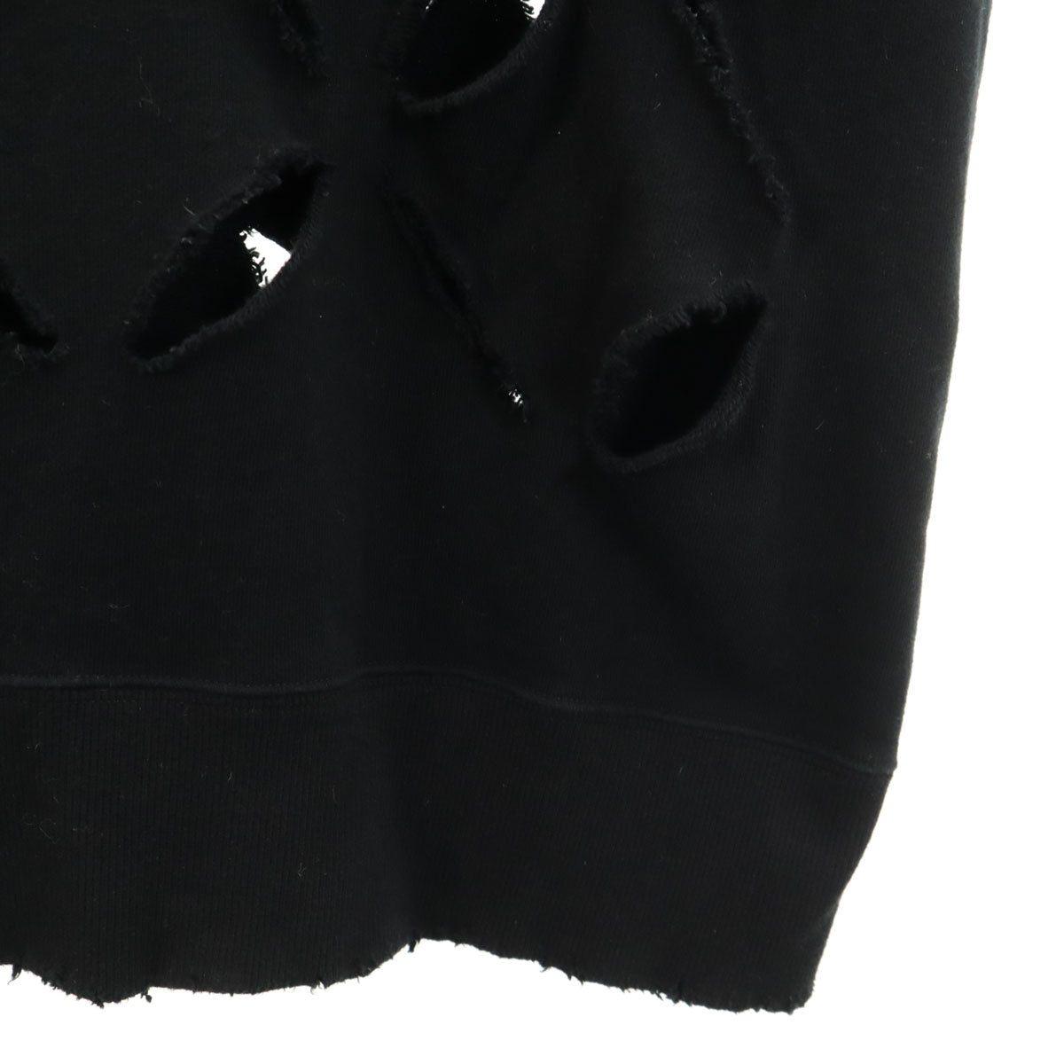 MAISON SPECIAL メゾンスペシャル 長袖 プライムオーバースラッシュ クルーネック スウェット トレーナー 2 ブラック ユニセックス レディース