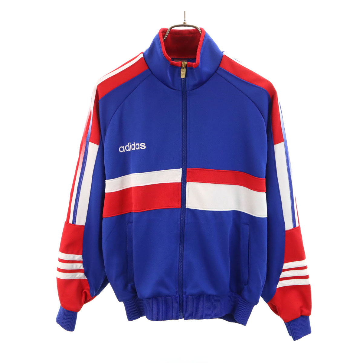 adidas アディダス 80s 日本製 ヴィンテージ トラックジャケット O ブルー デサント ジャージ メンズ