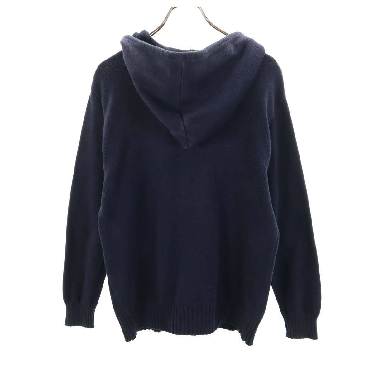 TOMMY HILFIGER トミーヒルフィガー 90s オールド 長袖 ニット パーカー XS ネイビー メンズ