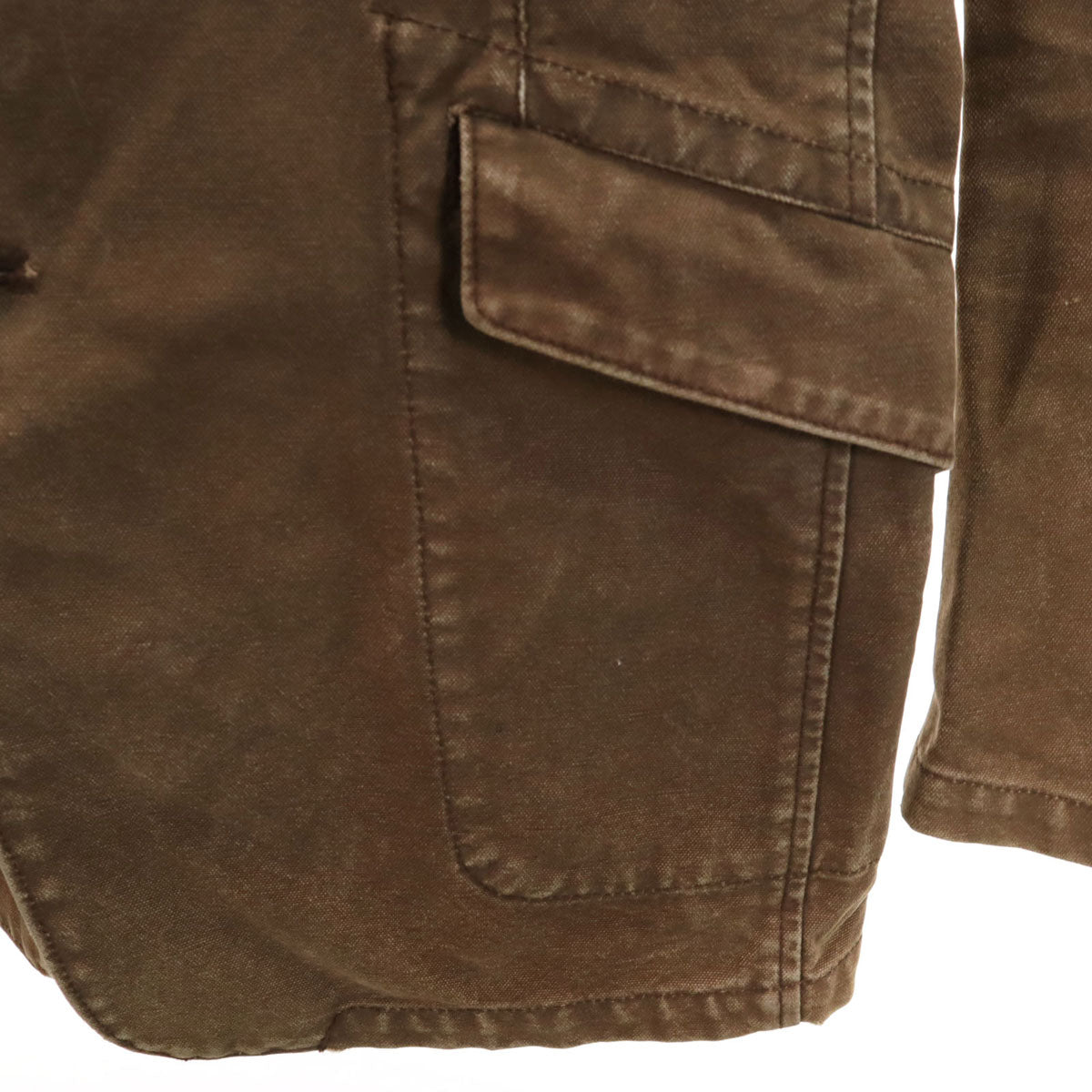 ATTACHMENT アタッチメント 日本製 ダック地 テーラードジャケット 2 ブラウン メンズ