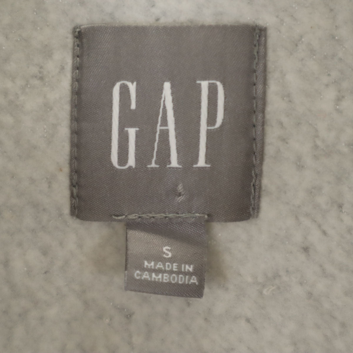 GAP ギャップ スウェット スタジャン S グレー 裏起毛 メンズ