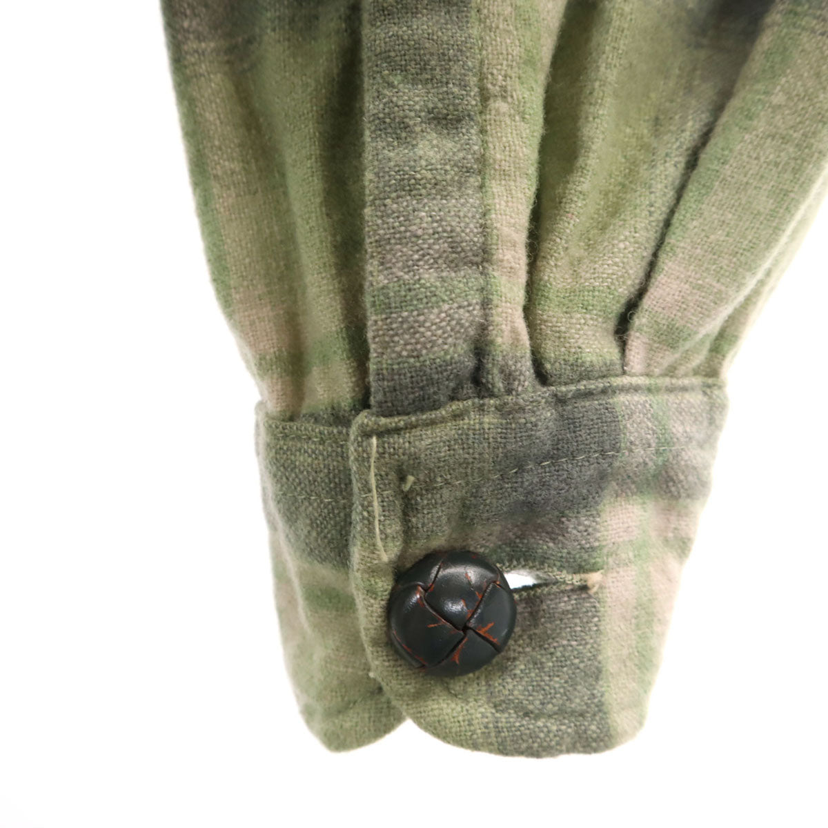 PENDLETON ペンドルトン 70s USA製 ヴィンテージ チェック柄 ジャケット L モスグリーン系 くるみボタン メンズ