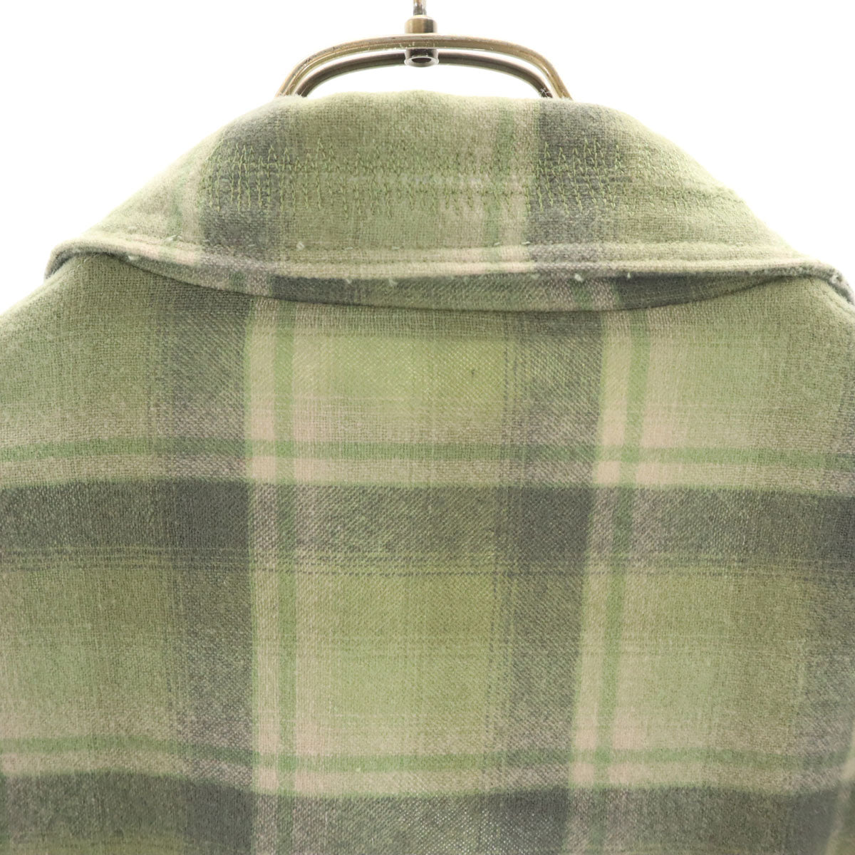 PENDLETON ペンドルトン 70s USA製 ヴィンテージ チェック柄 ジャケット L モスグリーン系 くるみボタン メンズ