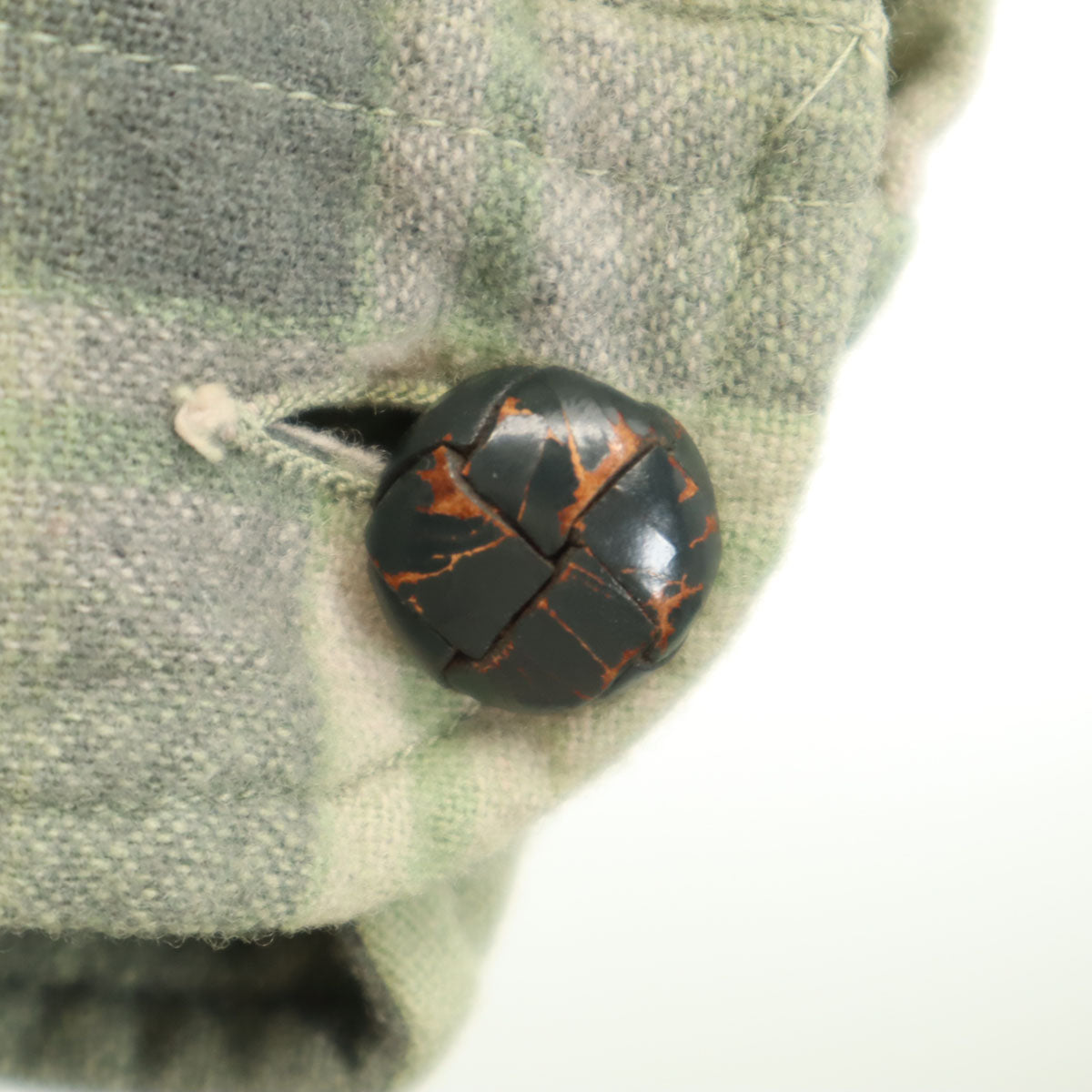 PENDLETON ペンドルトン 70s USA製 ヴィンテージ チェック柄 ジャケット L モスグリーン系 くるみボタン メンズ
