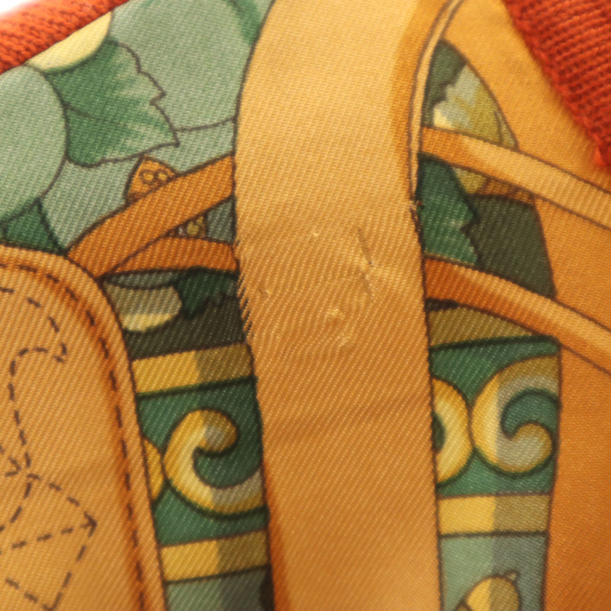 LOEWE ロエベ 80s 90s イタリア製 シルク オールド スカーフ柄 長袖 ニットカーディガン M オレンジブラウン レディース