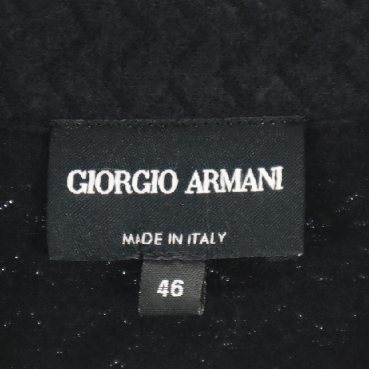 GIORGIO ARMANI ジョルジオアルマーニ イタリア製 シェブロン柄 ジャケット 46 ネイビー メンズ