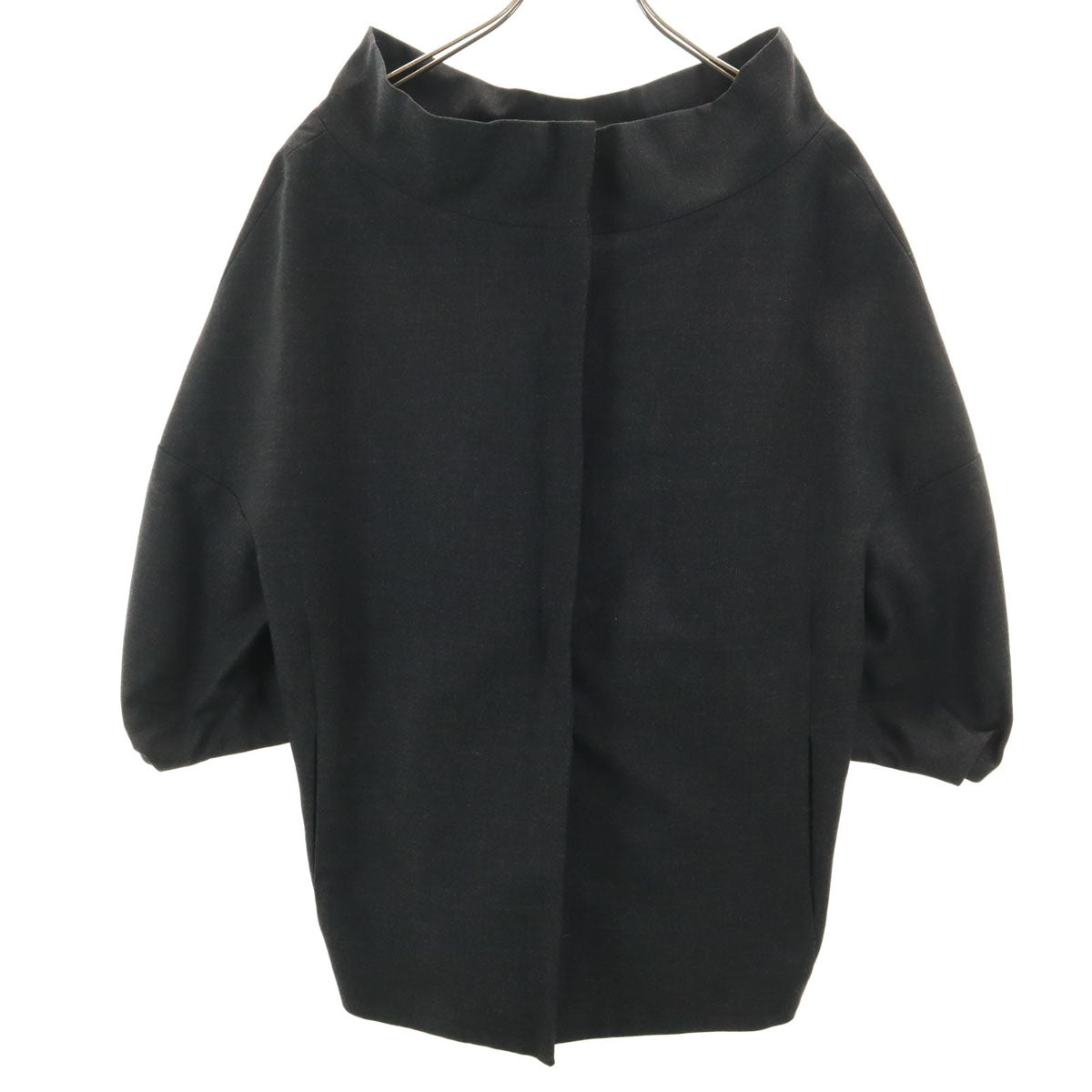 美品 MARNI マルニ イタリア製 ウールジャケット 42 チャコールグレー レディース