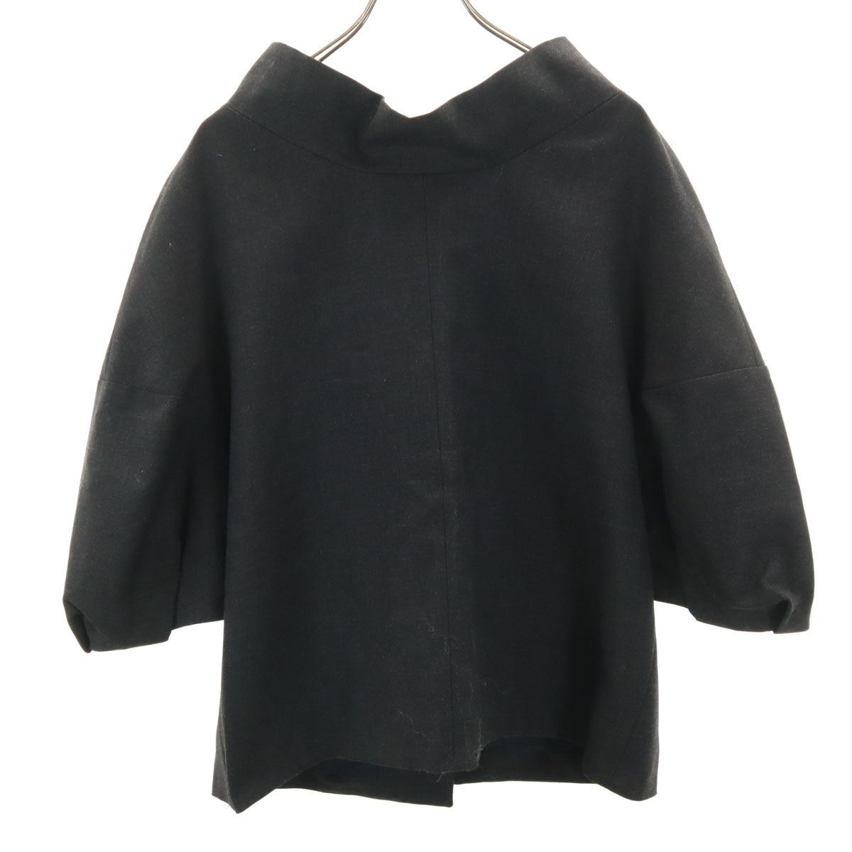 美品 MARNI マルニ イタリア製 ウールジャケット 42 チャコールグレー レディース