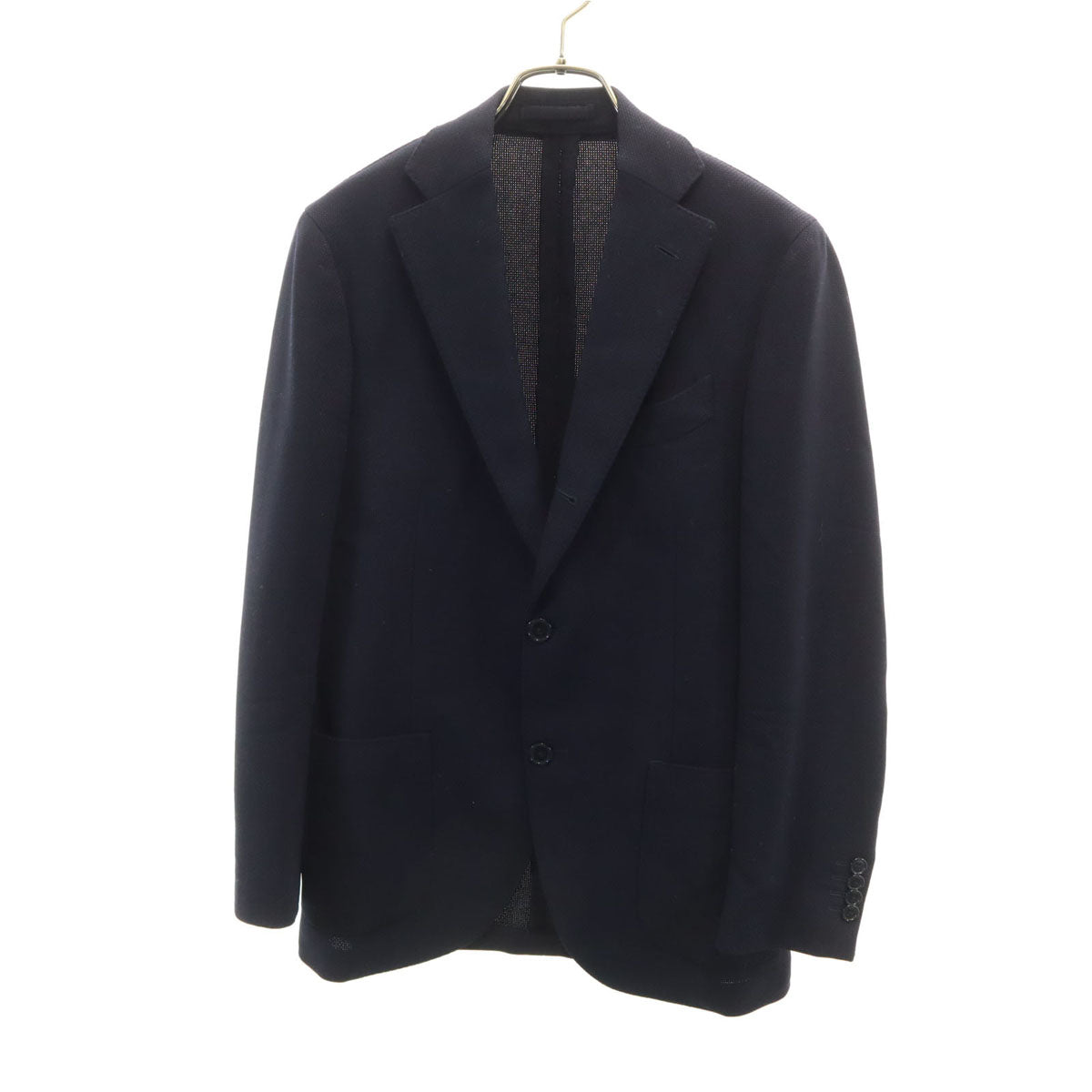 美品 LARDINI ラルディーニ イタリア製 テーラードジャケット 44 ネイビー アンコン メンズ