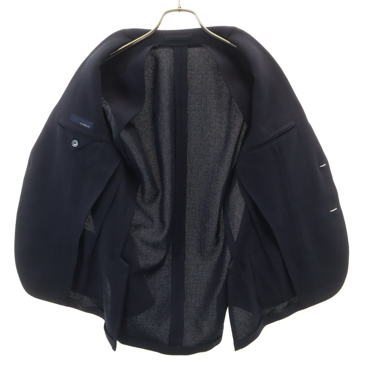 美品 LARDINI ラルディーニ イタリア製 テーラードジャケット 44 ネイビー アンコン メンズ
