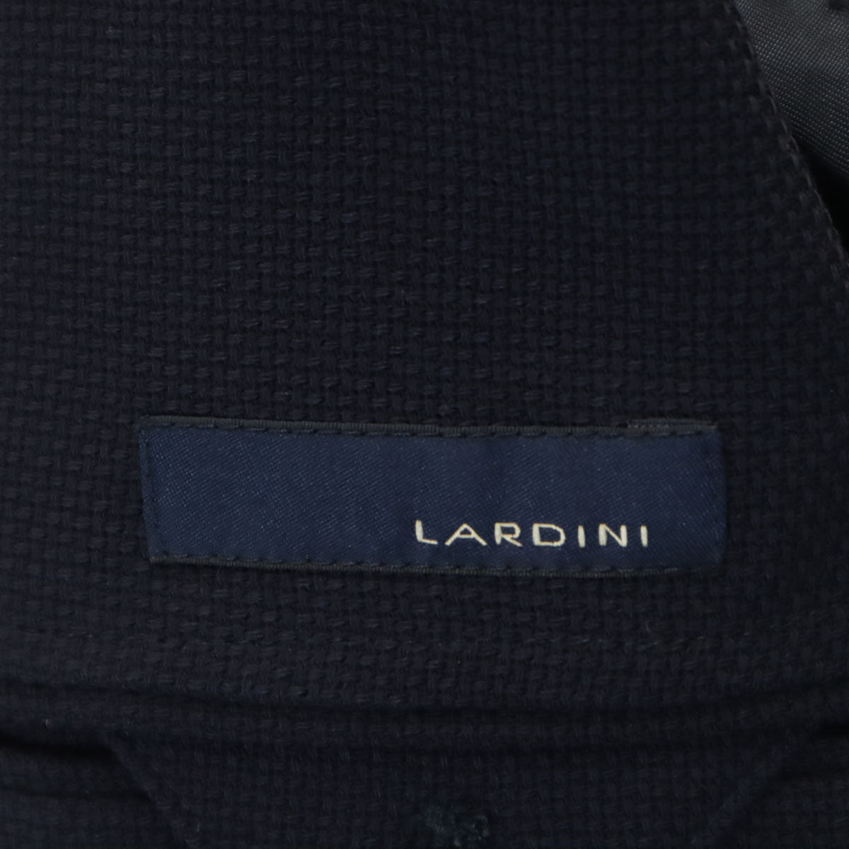 美品 LARDINI ラルディーニ イタリア製 テーラードジャケット 44 ネイビー アンコン メンズ