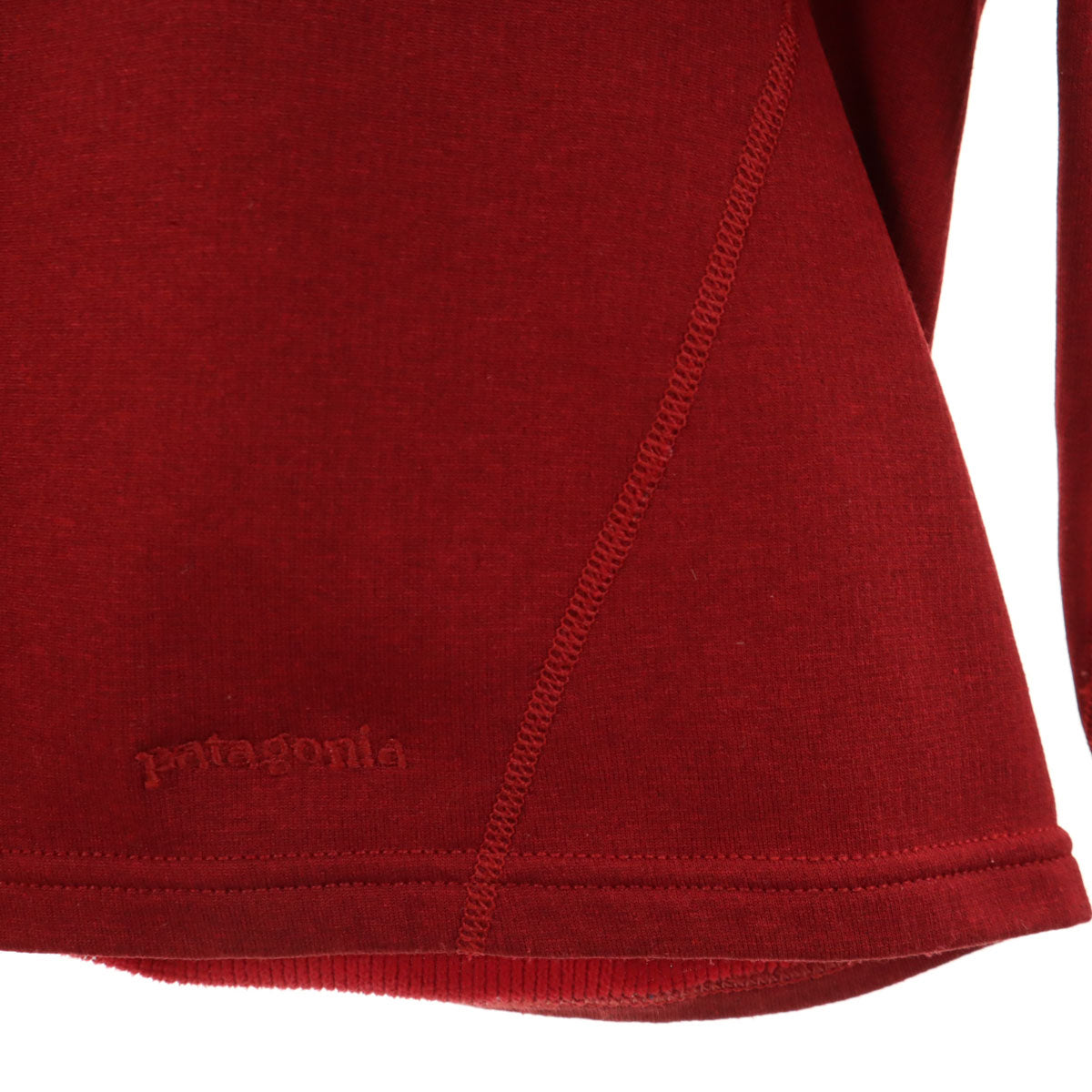 patagonia パタゴニア 長袖 ハーフジップ Tシャツ M ボルドー系 POLARTEC 43460F8 アウトドア ベースレイヤー キャプリーン メンズ