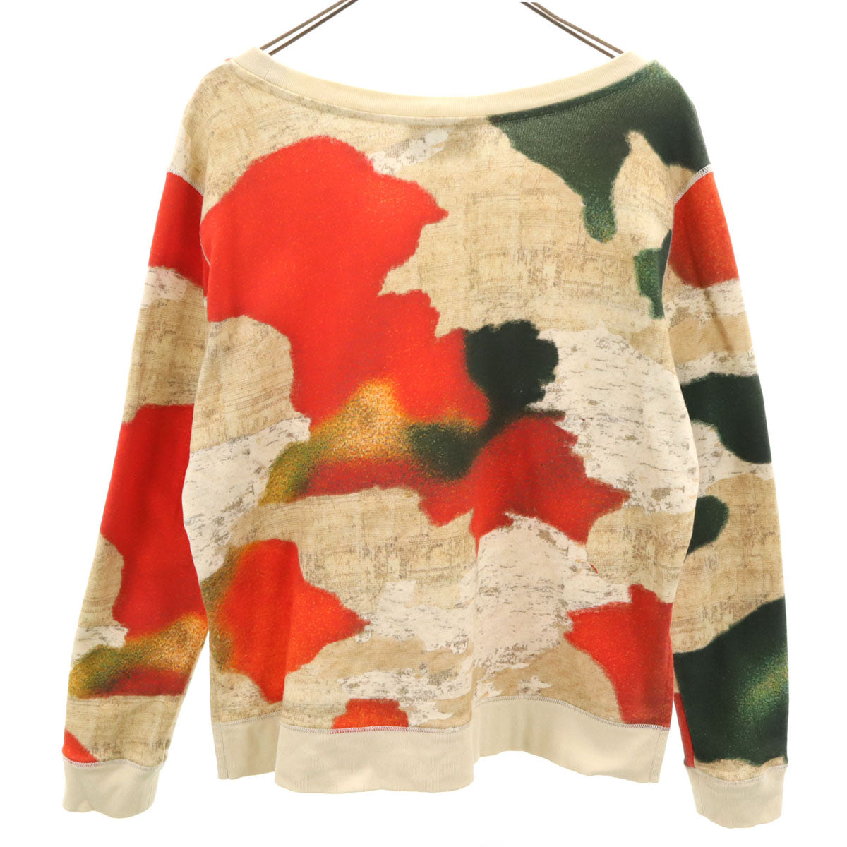 ACNE STUDIOS アクネストゥディオズ 総柄 長袖 スウェット トレーナー S アイボリー レディース