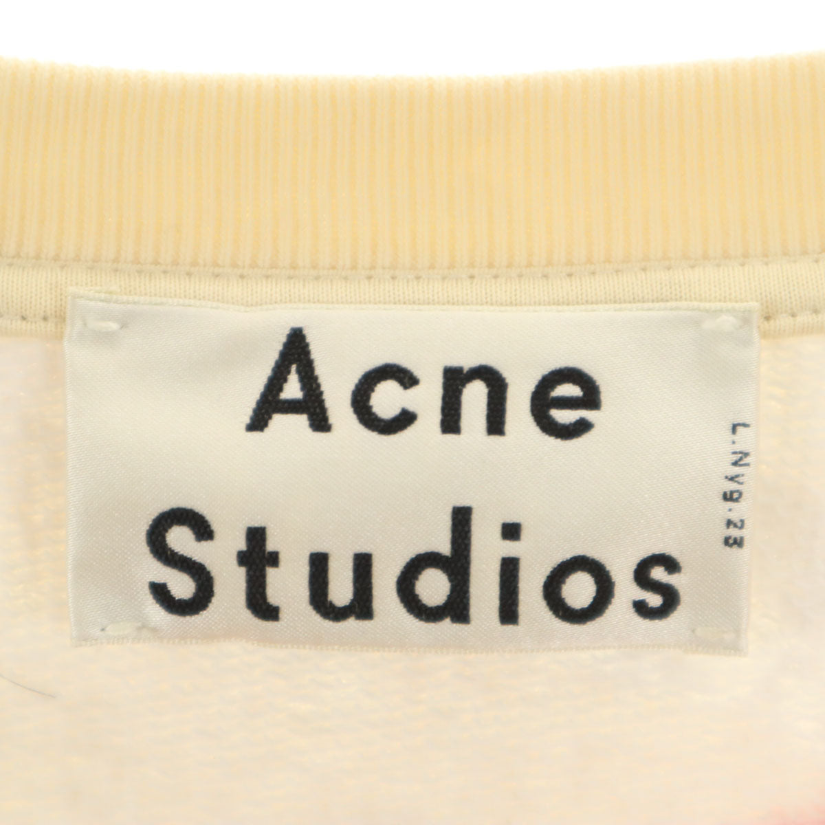 ACNE STUDIOS アクネストゥディオズ 総柄 長袖 スウェット トレーナー S アイボリー レディース