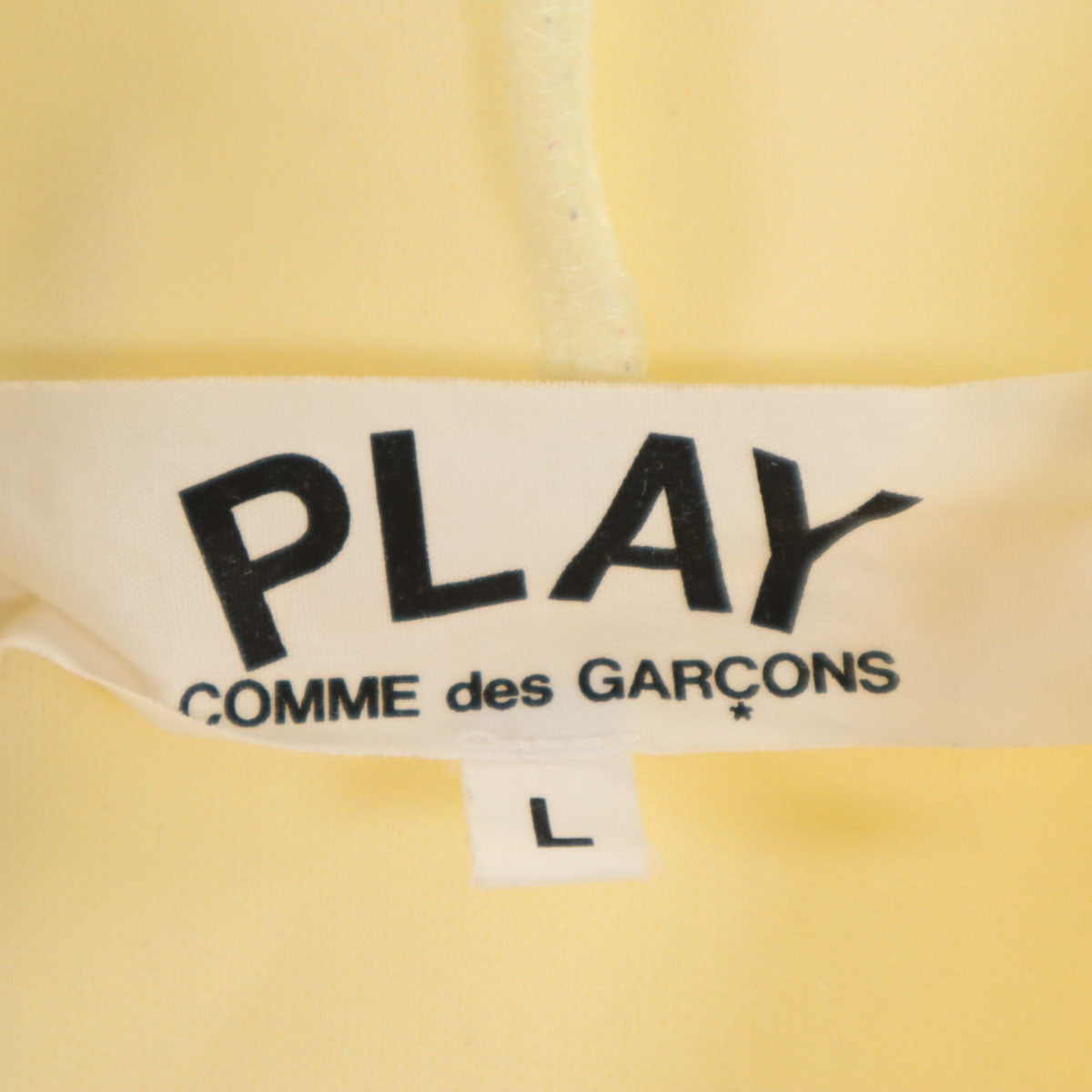 PLAY COMME des GARCONS プレイコムデギャルソン 2019年 日本製 長袖 パーカー L アイボリー メンズ