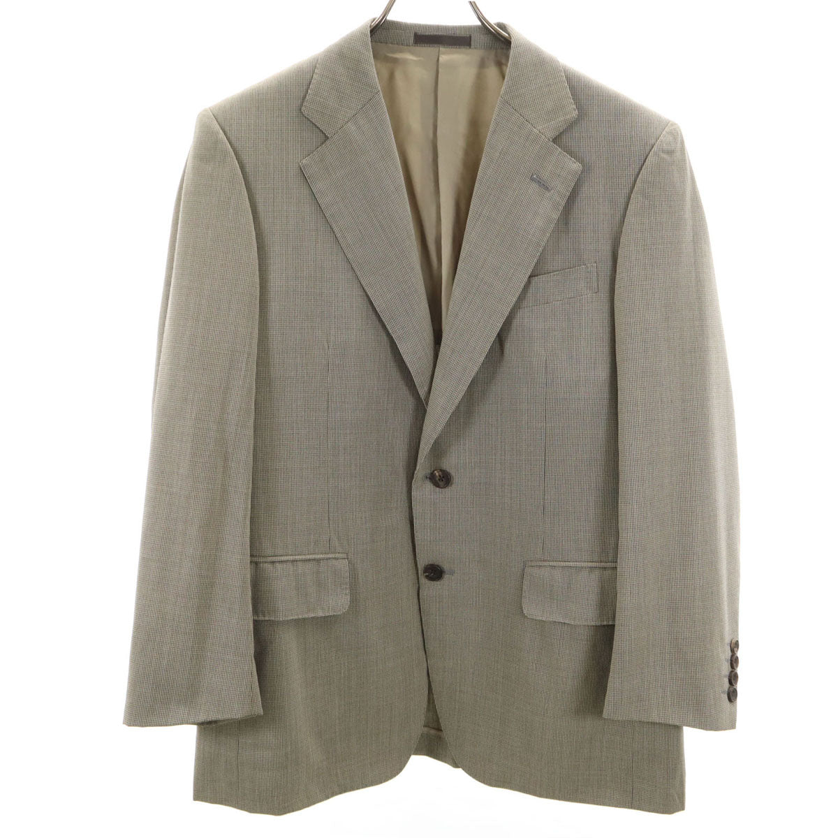 Burberrys バーバリーズ 90s 日本製 オールド 総柄 テーラードジャケット A5 グレー 三陽商会 メンズ