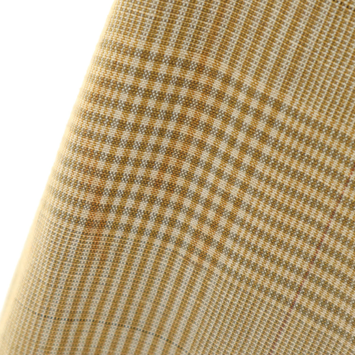 Emporio Armani エンポリオアルマーニ 90s イタリア製 リネンブレンド オールド チェック柄 テーラードジャケット 48 ベージュ メンズ