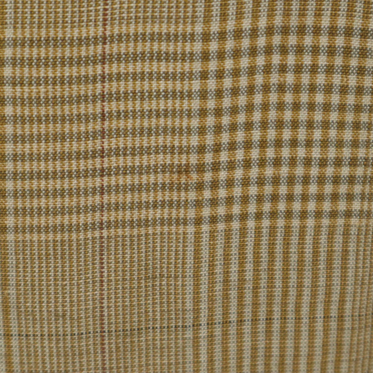 Emporio Armani エンポリオアルマーニ 90s イタリア製 リネンブレンド オールド チェック柄 テーラードジャケット 48 ベージュ メンズ