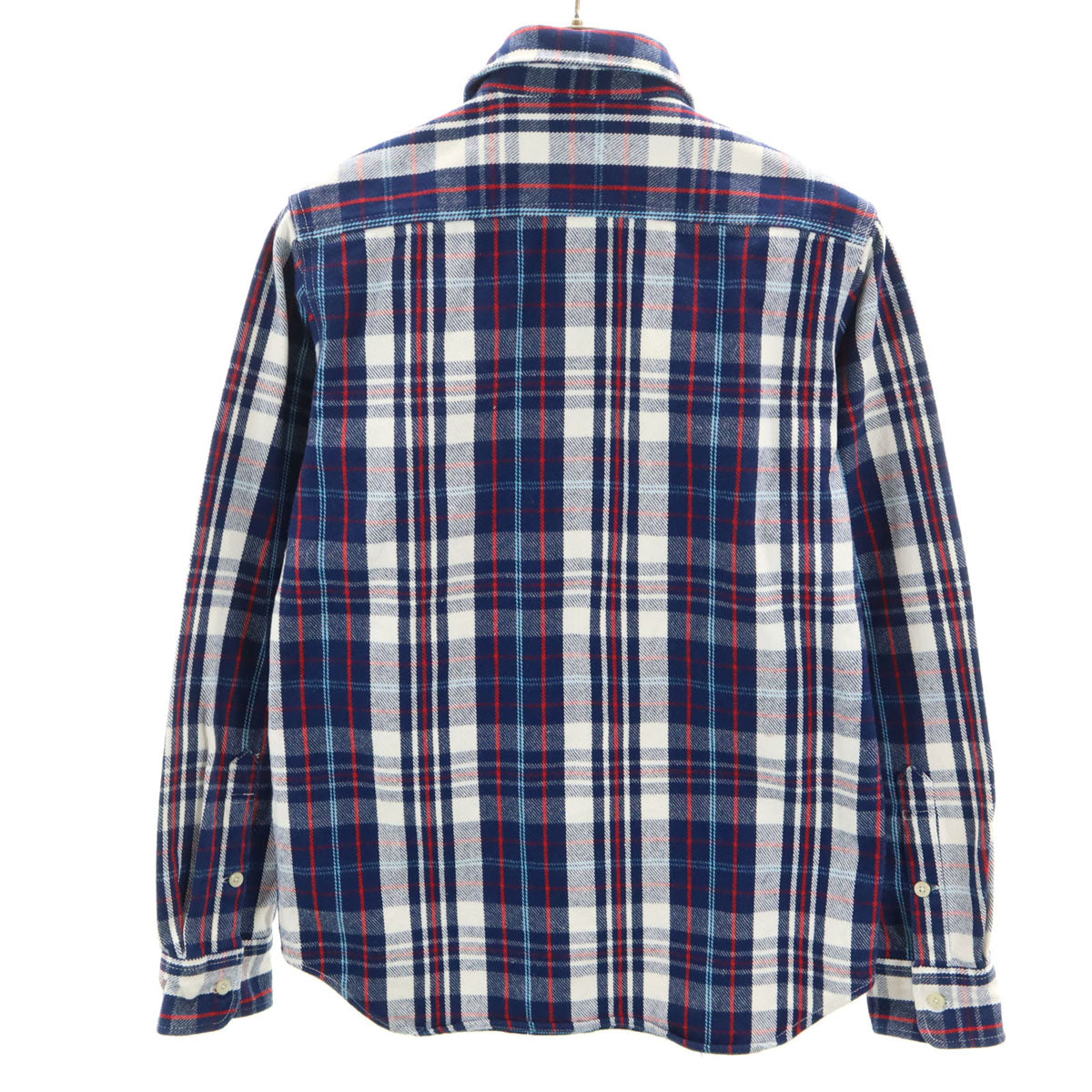 Class-5 クラスファイブ チェック柄 長袖 スーパーヘビー シャツ S ネイビー メンズ