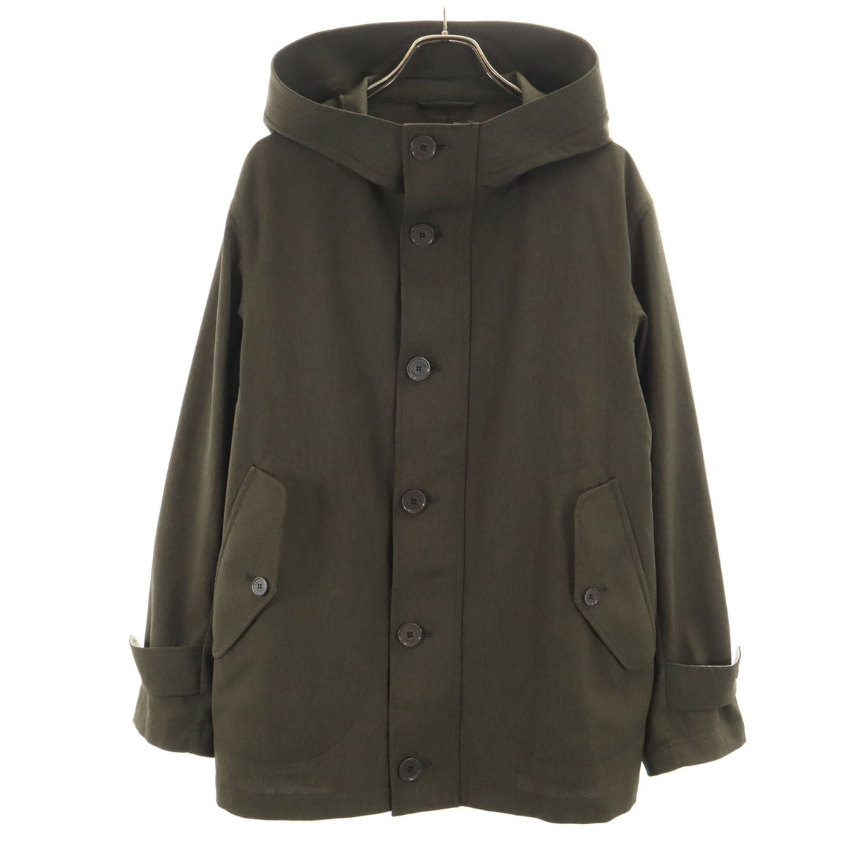 美品 MACKINTOSH PHILOSOPHY マッキントッシュフィロソフィー フーデッド ジャケット 40 カーキ メンズ