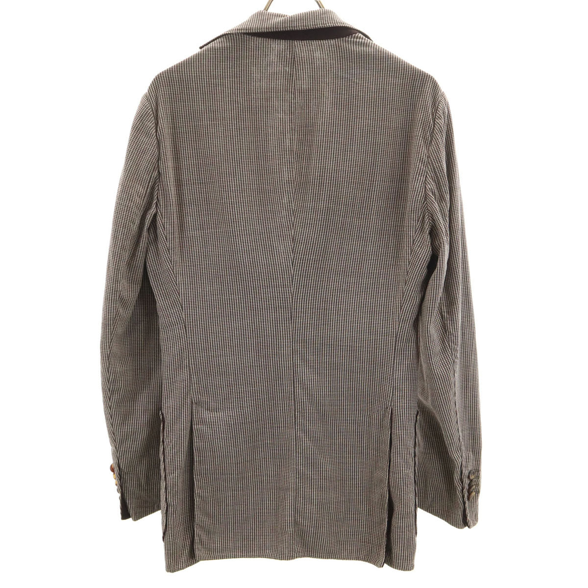 GIORGIO ARMANI ジョルジオアルマーニ 総柄 テーラードジャケット 44 ブラウン アンコン メンズ