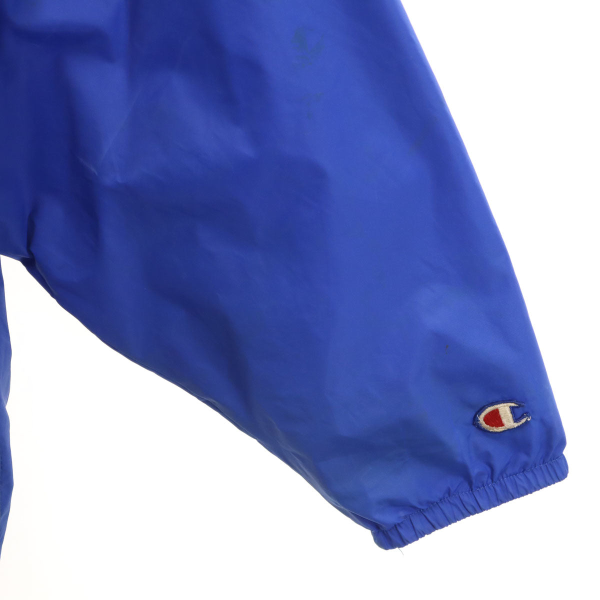 Champion チャンピオン 90s オールド USA製 青タグ ナイロンジャケット XL ブルー フーディー メンズ