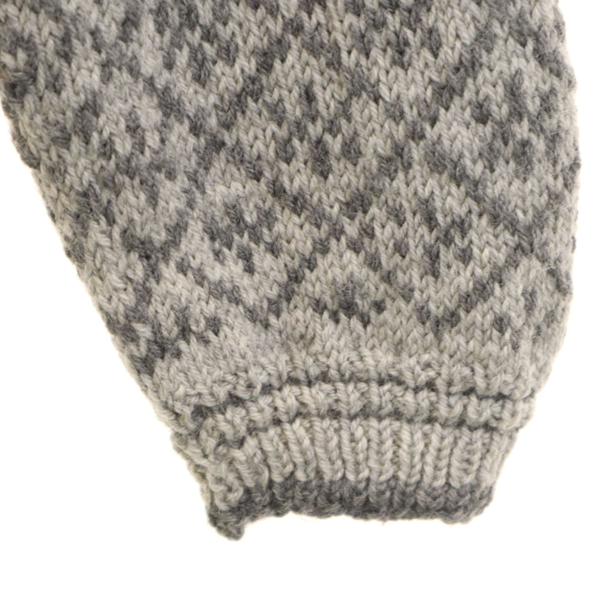 VINTAGE ヴィンテージ 80s ノルディック柄 長袖 チロリアン セーター グレー レディース