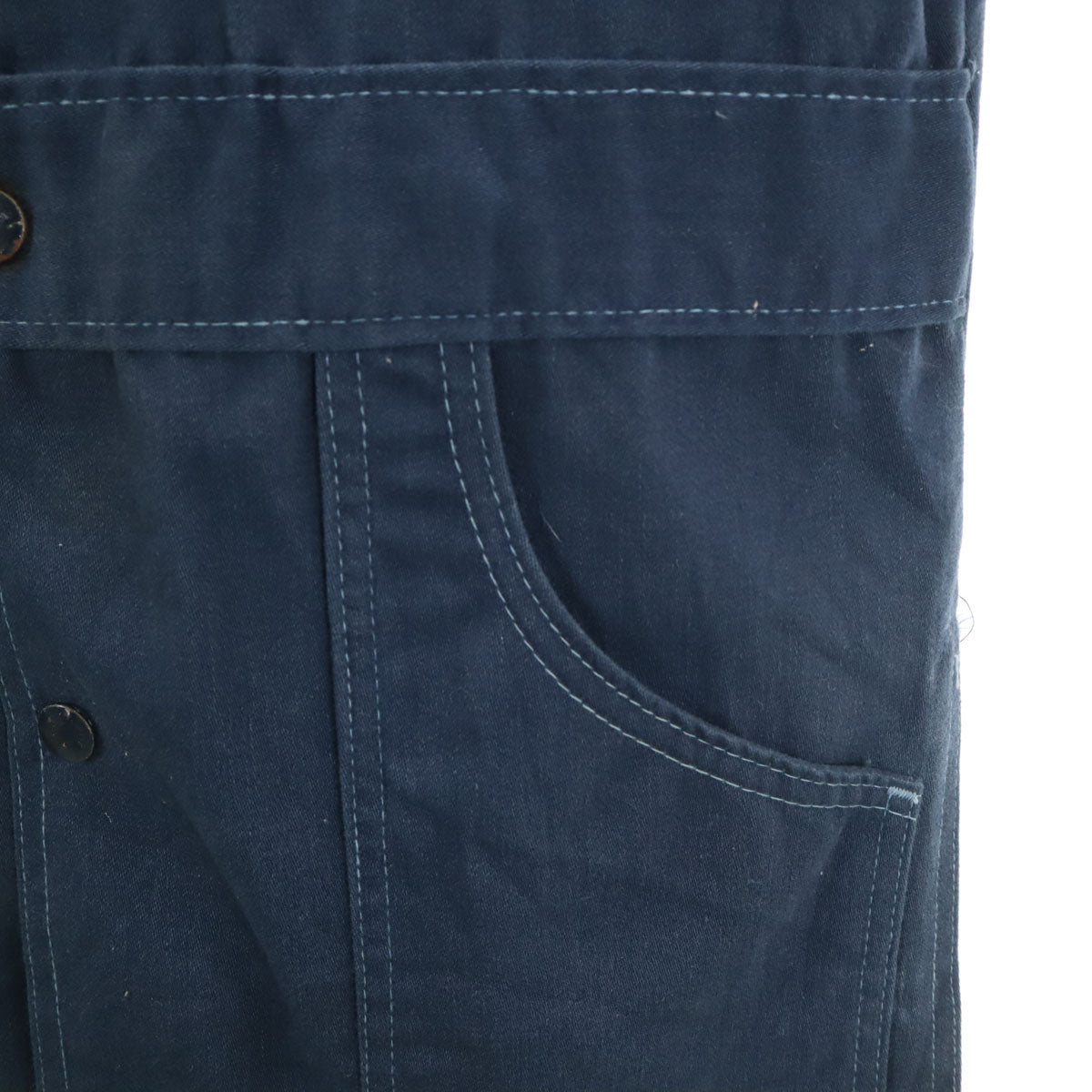 VINTAGE ヴィンテージ 70s サファリジャケット ワークジャケット 36 ネイビー メンズ