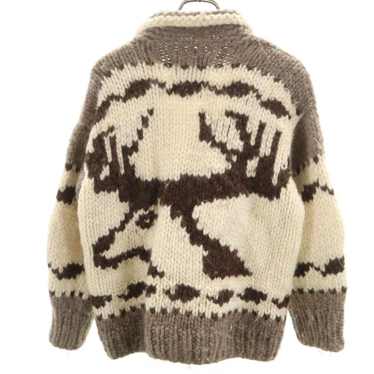 KISITAU キシタウ 80s 90s カナダ製 オールド トナカイ柄 カウチンジャケット アイボリー メンズ