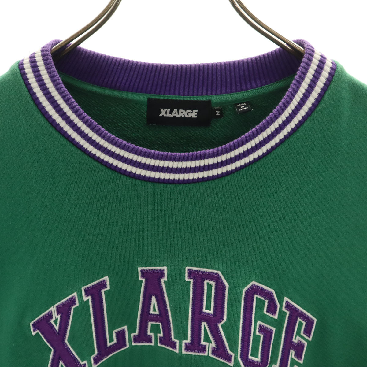 XLARGE エクストララージ 長袖 スウェット トレーナー M グリーン メンズ