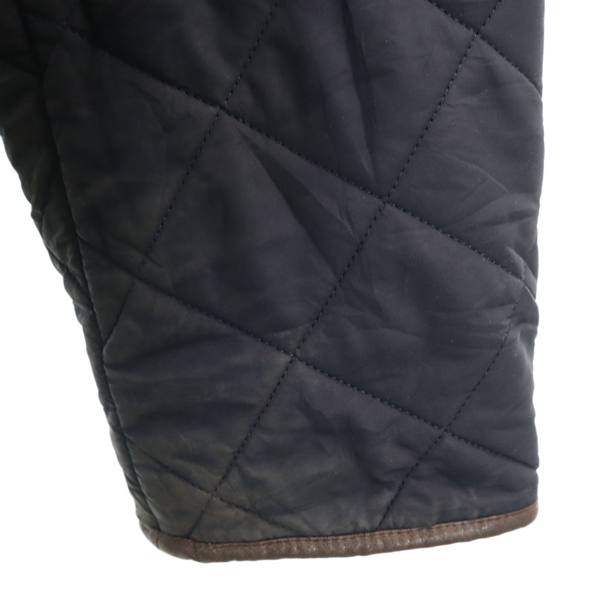 Barbour バブアー パウエル キルト ジャケット XXL ネイビー キルティングジャケット メンズ