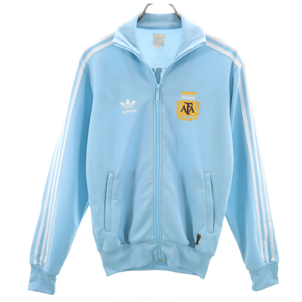 adidas アディダス FIFA トレフォイルロゴ ジャージジャケット M ブルー系 3ライン メンズ