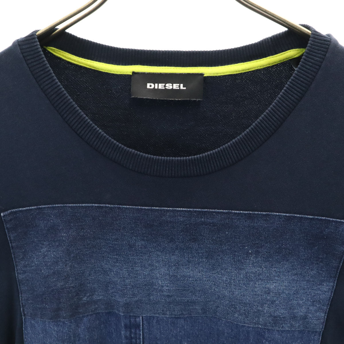 DIESEL ディーゼル 長袖 スウェット トレーナー S ネイビー メンズ