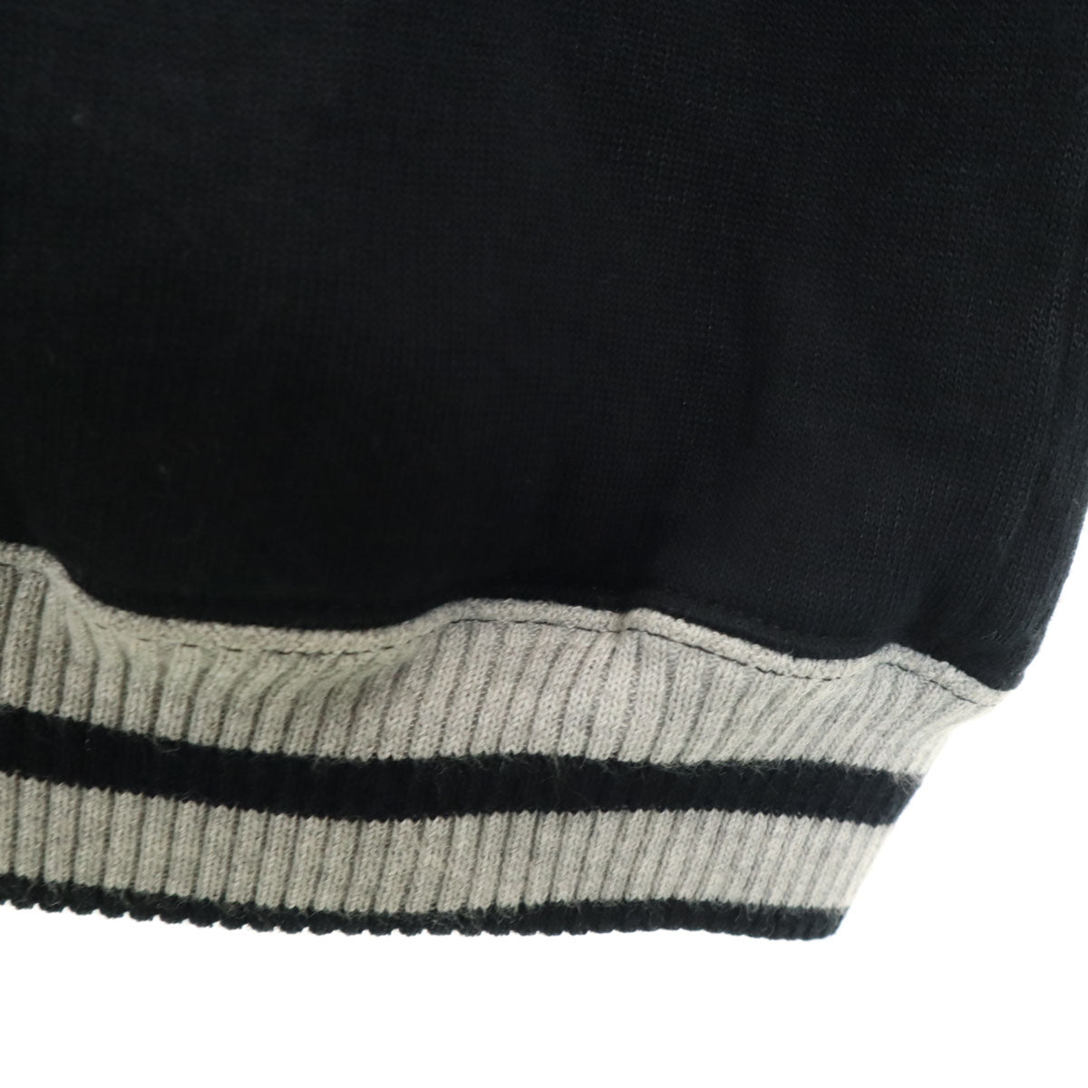 OLD オールド 80s 90s 長袖 Vネック カーディガン XL 黒 厚手 メンズ