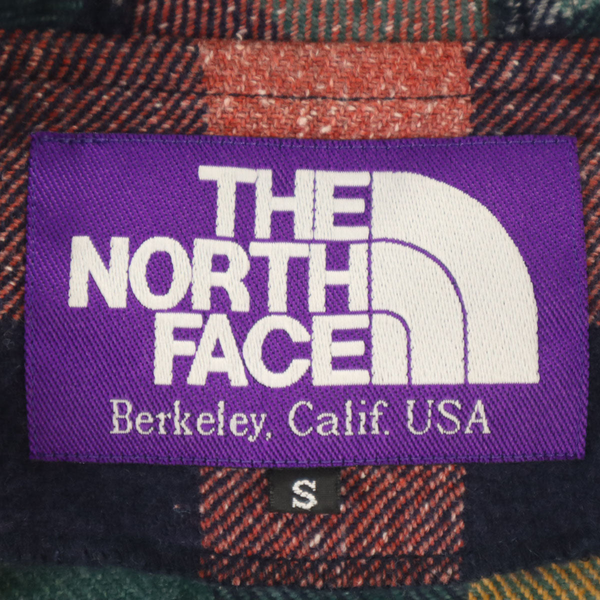 THE NORTH FACE ノースフェイス パープルレーベル チェック柄 ポンチョ S ネイビー NPW2075N アウトドア レディース