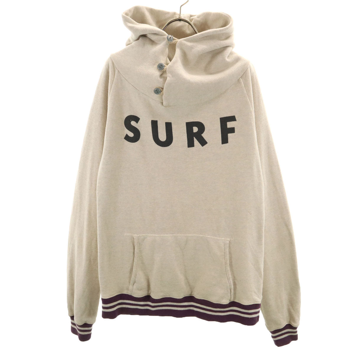 KAPITAL キャピタル 日本製 SURF 長袖 スウェットパーカー 3 ベージュ メンズ