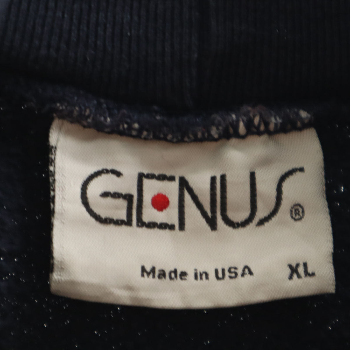 OLD オールド 90s USA製 長袖 タートルネック スウェット トレーナー XL ネイビー 裏起毛 メンズ