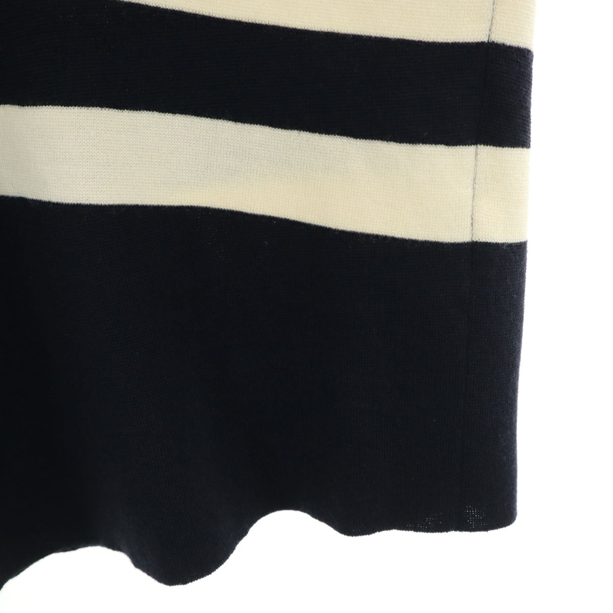 Chloe クロエ イタリア製 長袖 ニット XS ネイビー レディース