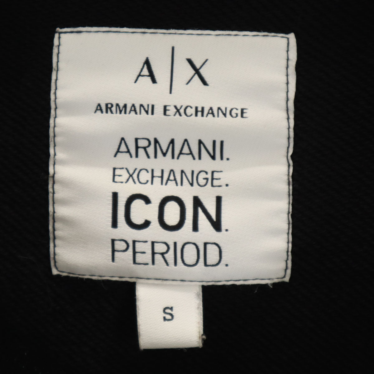 ARMANI EXCHANGE アルマーニエクスチェンジ 長袖 スウェット ジップパーカー S ブラック メンズ