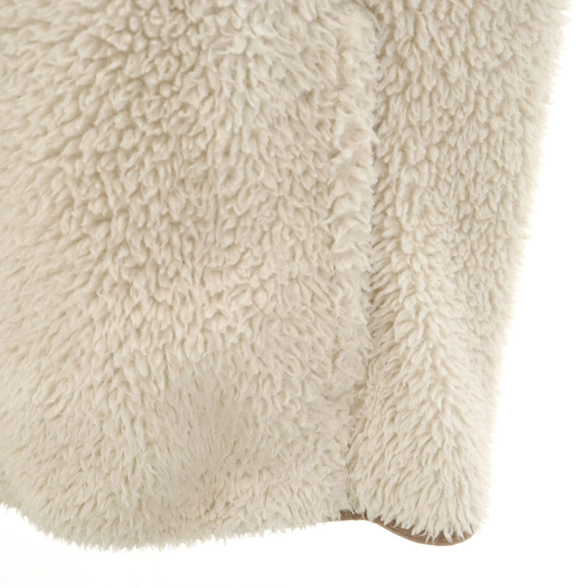 UNIQLO ユニクロ × ホワイトマウンテニアリング コラボ 半袖 オーバサイズ ハーフボタン フリースジャケット S ベージュ系 × White Mountaineering プルオーバー メンズ