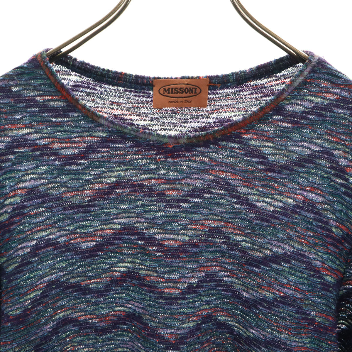 Missoni ミッソーニ 90s イタリア製 オールド 長袖 ニット 44 マルチ メンズ