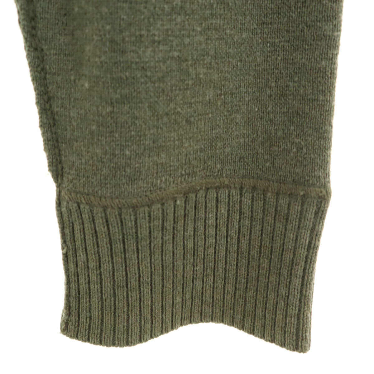 THE NORTH FACE ノースフェイス ウールブレンド 長袖 ハーフジップ セーター S カーキ AP3E アウトドア ニット メンズ